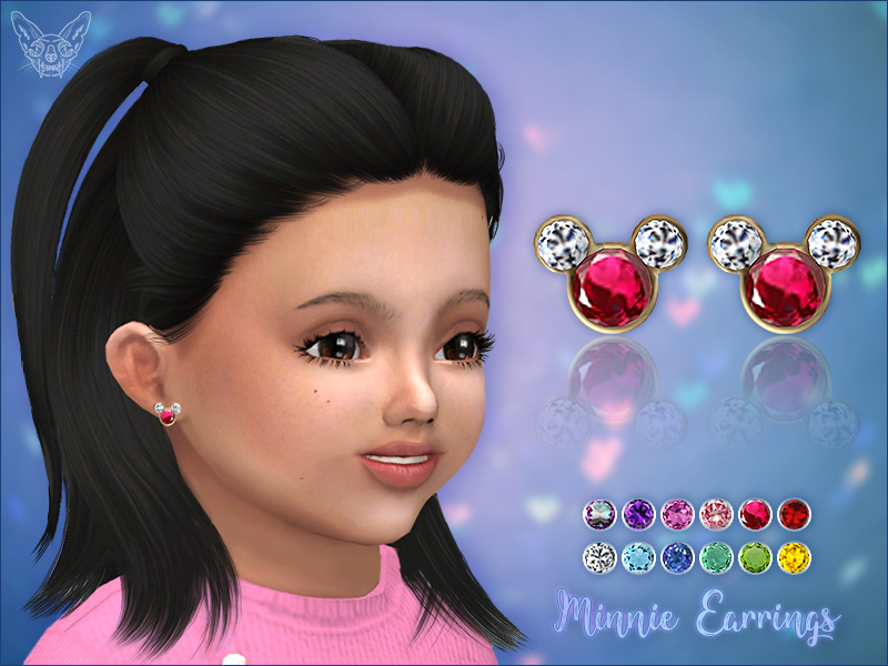 minnie earrings cc