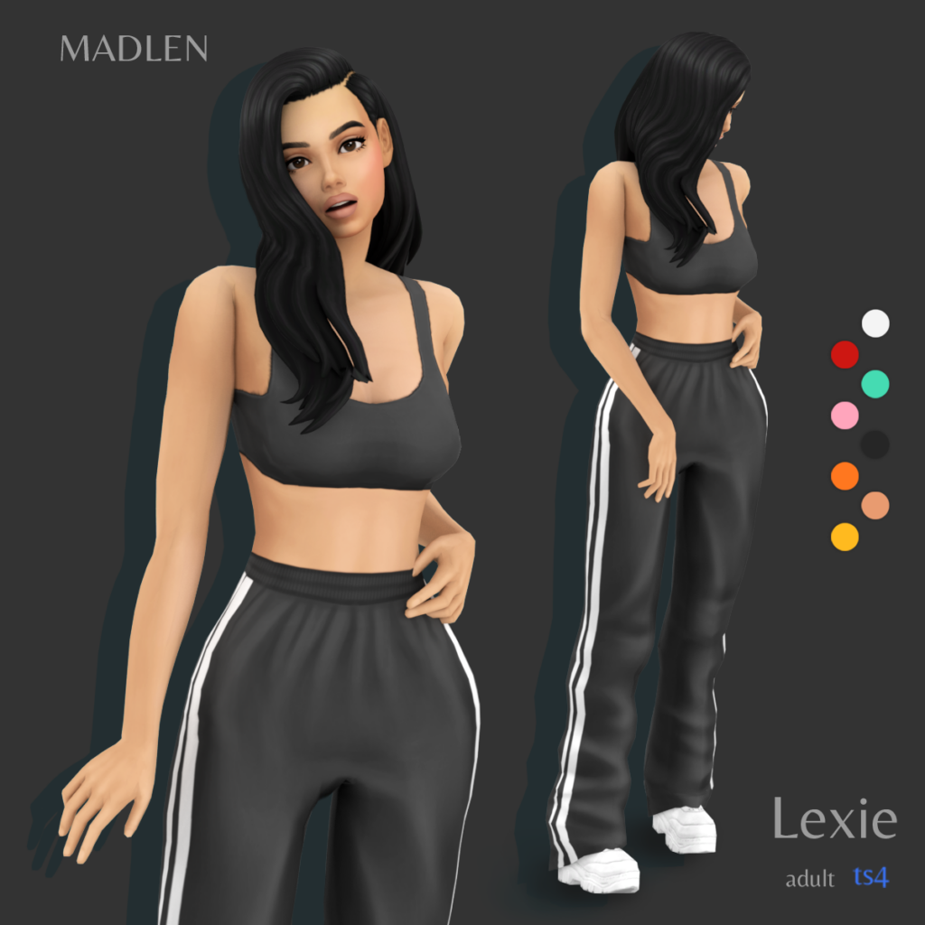 Une option de tenue CC pour Sims 4 inspirée de Kim Kardashian
