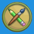l'icône du badge pour les arts et l'artisanat du scoutisme dans les Sims 4 saisons