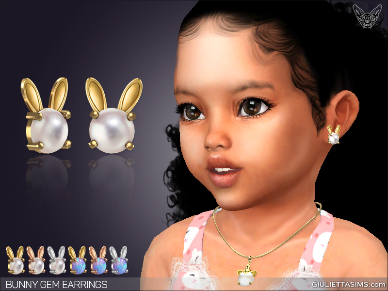 CONTENU PERSONNALISÉ DE BOUCLES D'OREILLES POUR BAMBINS DANS LES SIMS 4