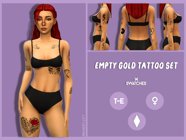 tatouages empty gold