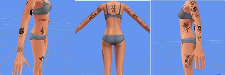 tatouages sims 4 de Favour