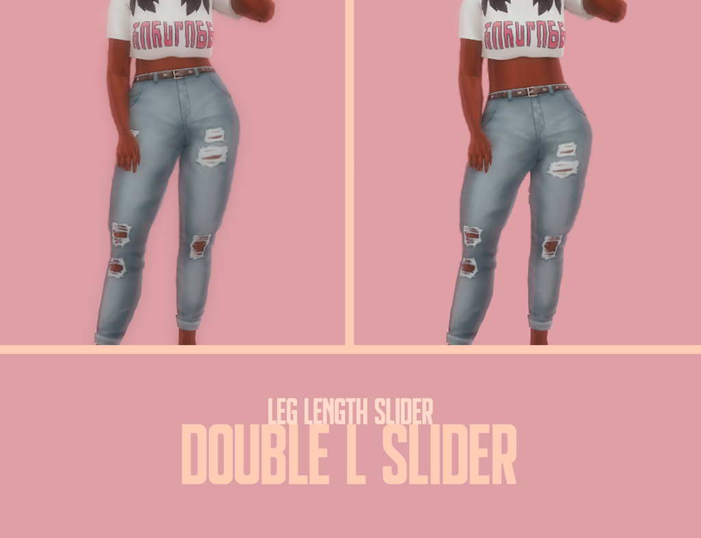 curseurs de longueur de jambe