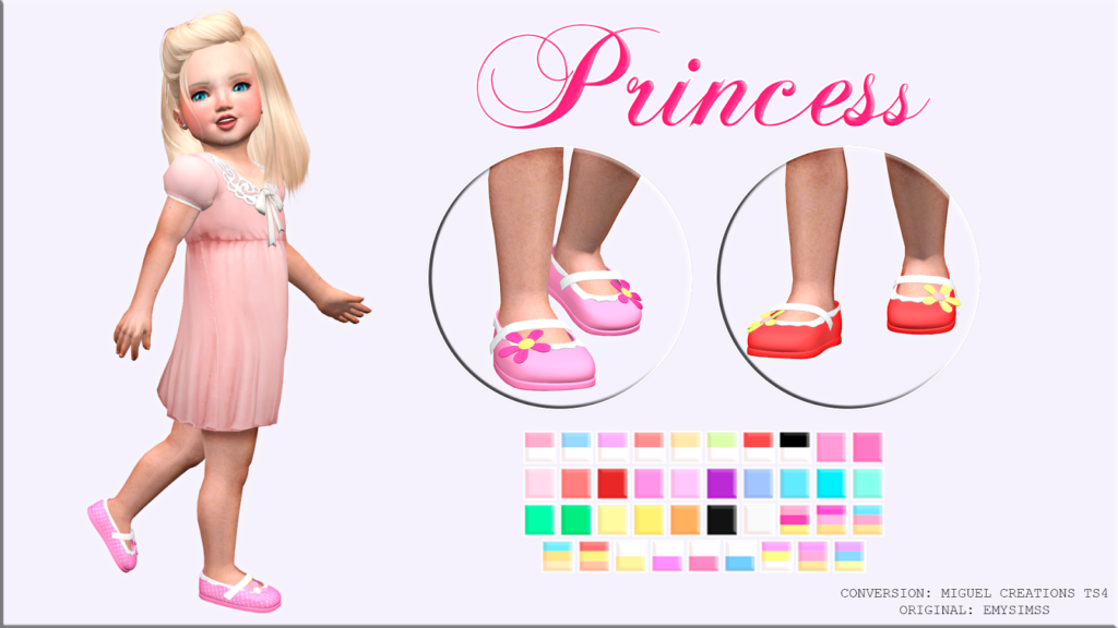 ballerines de princesse pour tout-petits