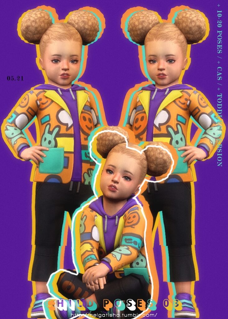 poses d'enfants tout-petits