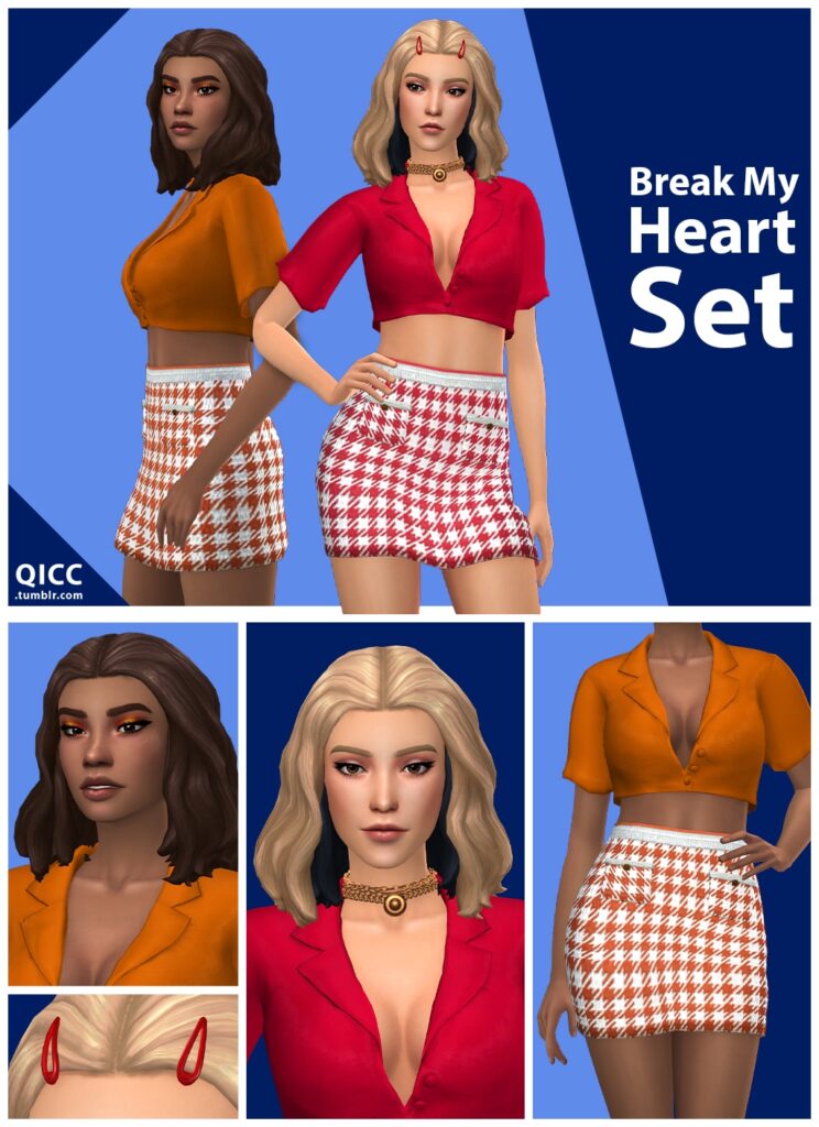 une jolie jupe à motif à carreaux avec un crop top