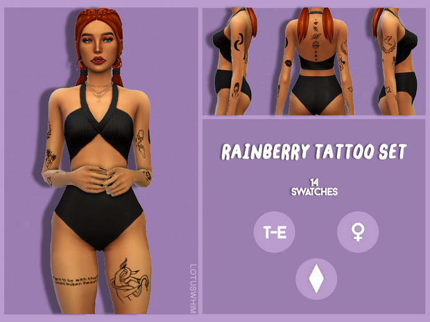 tatouages sims 4 cc