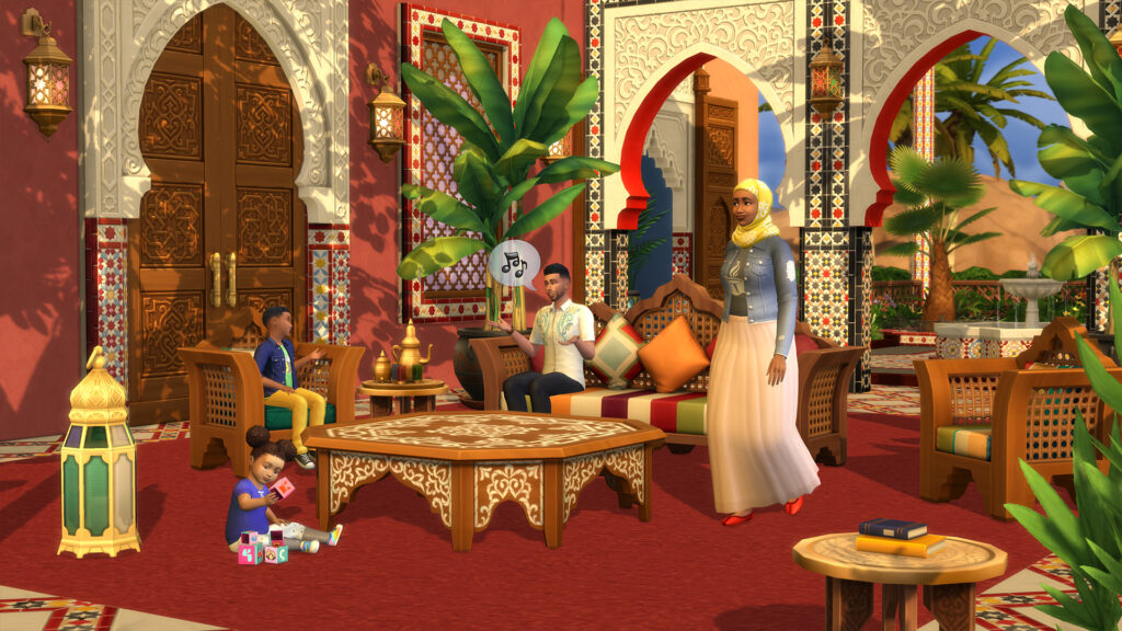 Présentation du kit Courtyard Oasis pour Les Sims 4 - Guides ultimes des Sims
