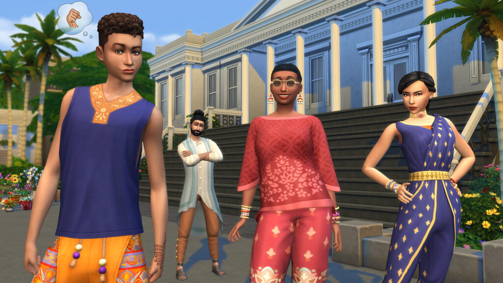 Aperçu du kit Fashion Street de The Sims 4