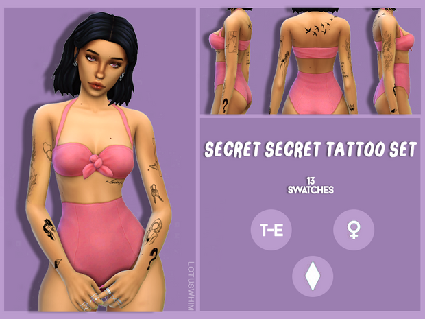 tatouages sims 4 cc