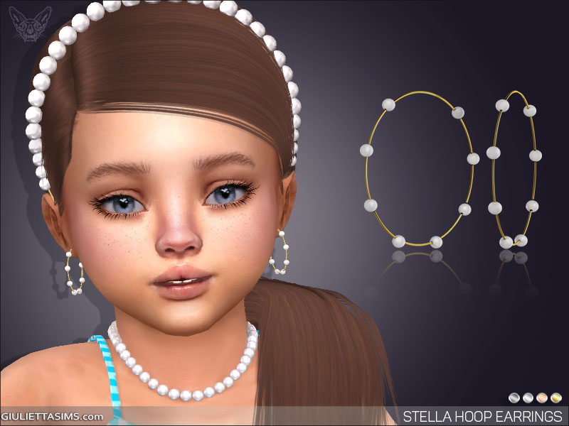 BOUCLES D'OREILLES POUR TOUT-PETITS SIMS 4