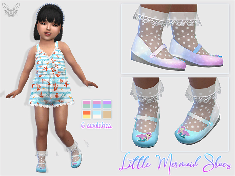 chaussures sims 4 petite sirène