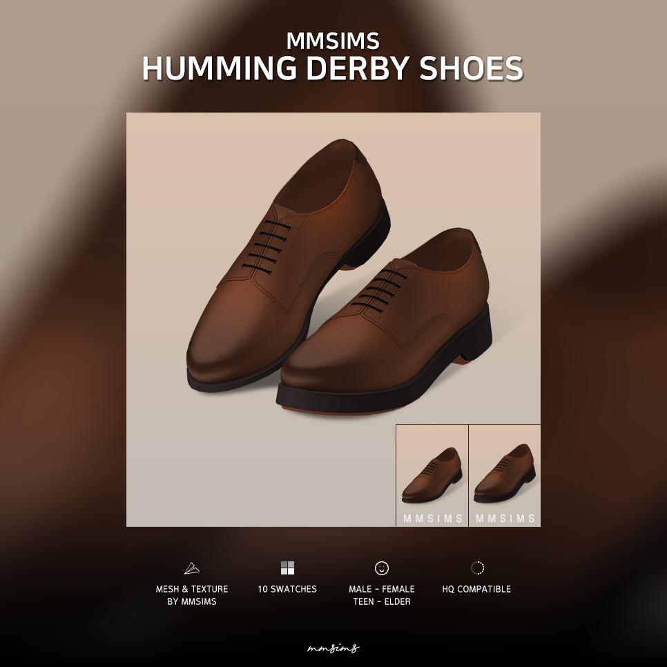 Une paire de chaussures derby en cuir marron