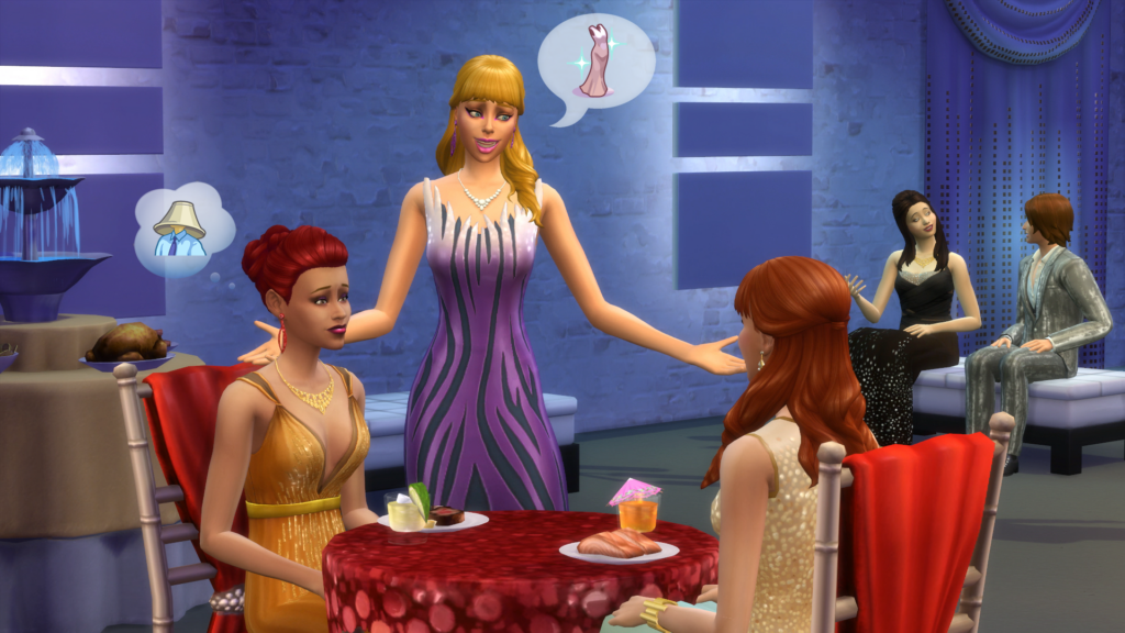 Les Sims 4 : objets de fête de luxe