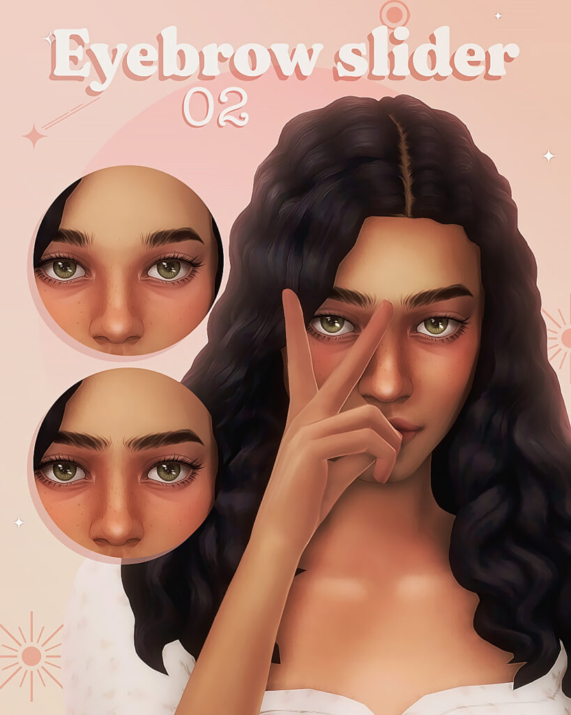 curseurs de sourcils