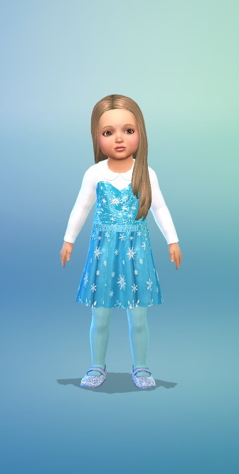 Robe Elsa pour bambins