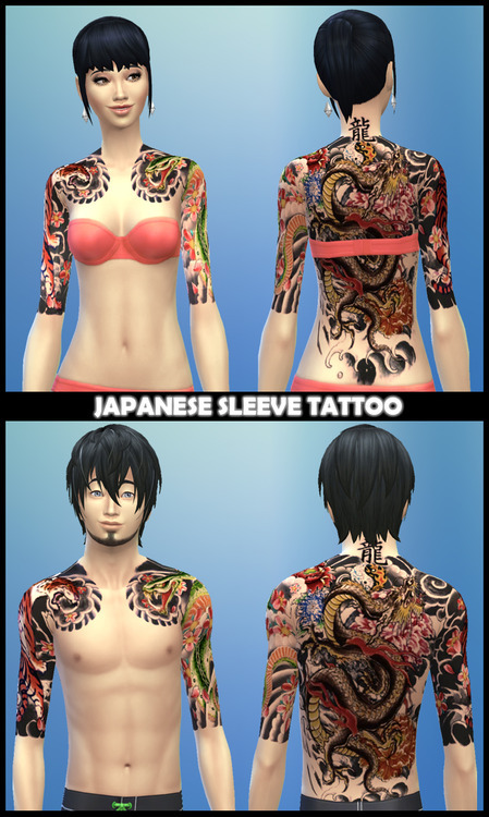 Tatouage de manche japonais