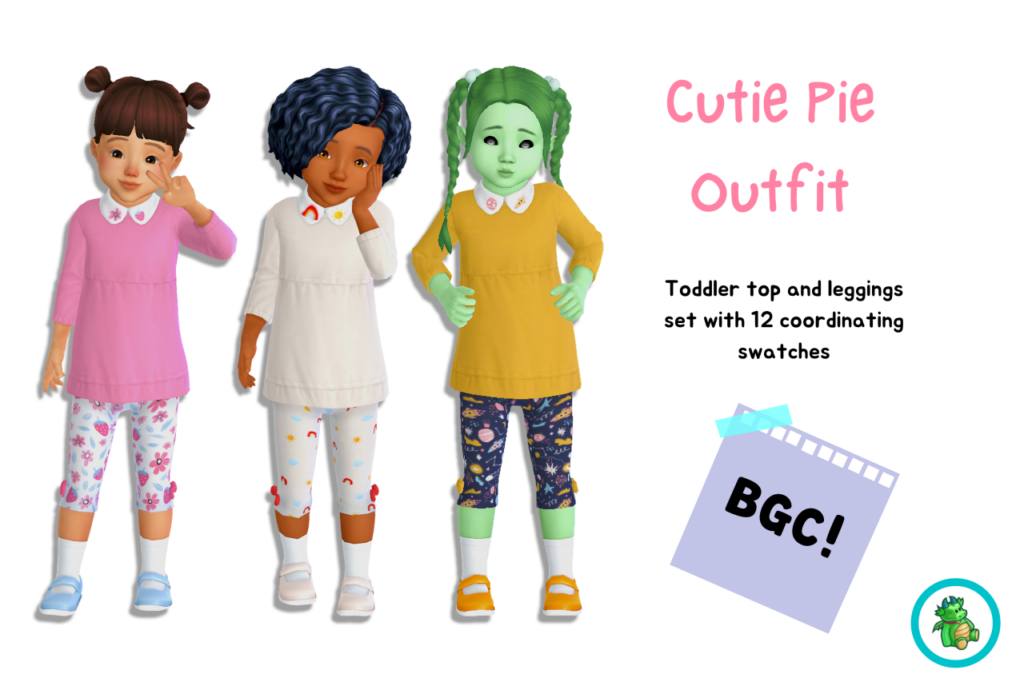 tenues de bébé personnalisées pour les Sims 4