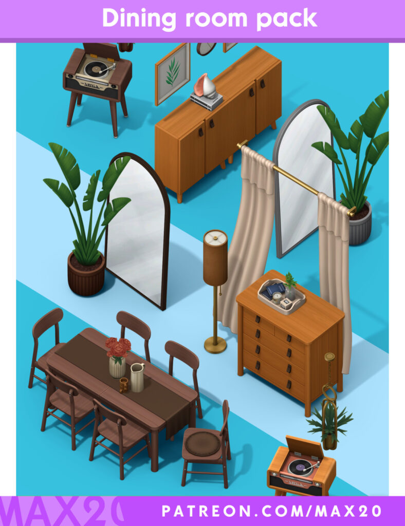 kits de mobilier pour Les Sims 4