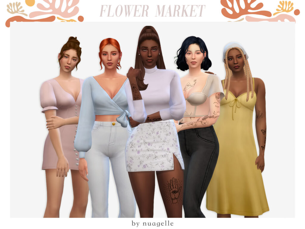 kit du marché aux fleurs