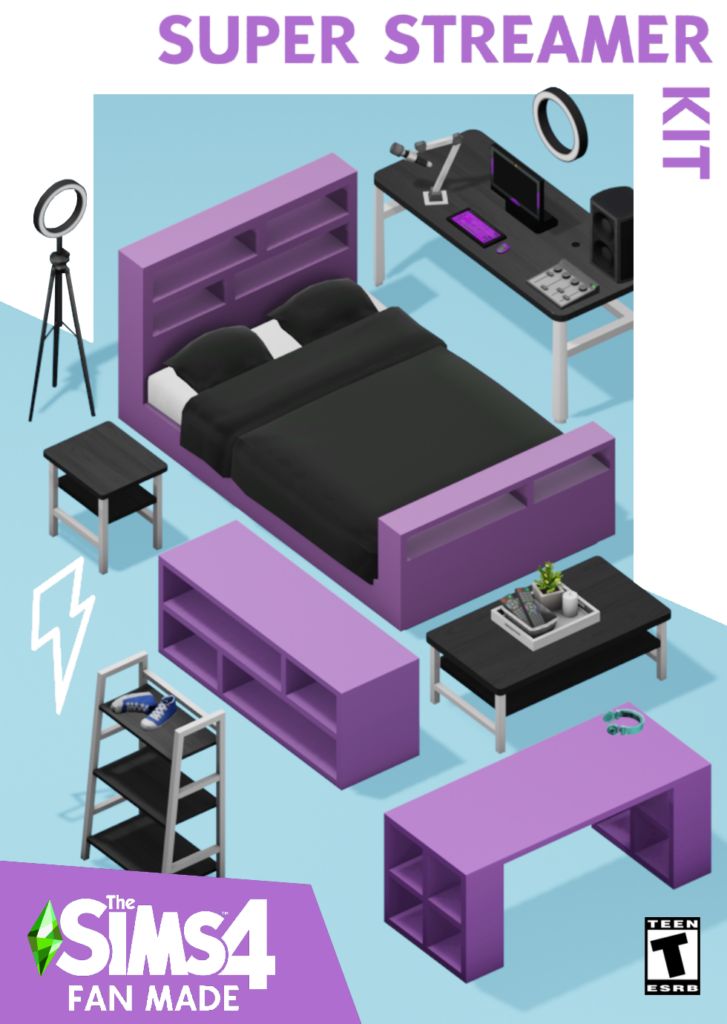 kit streamer sims 4