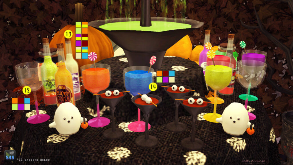 sims 4 cc halloween decorations