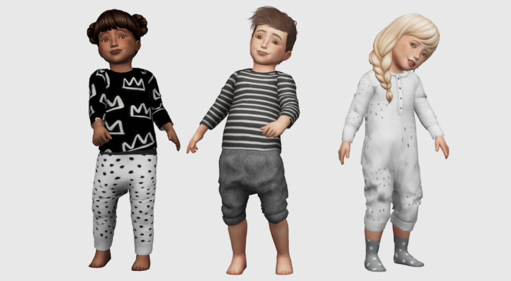 pyjamas pour tout-petits sims 4