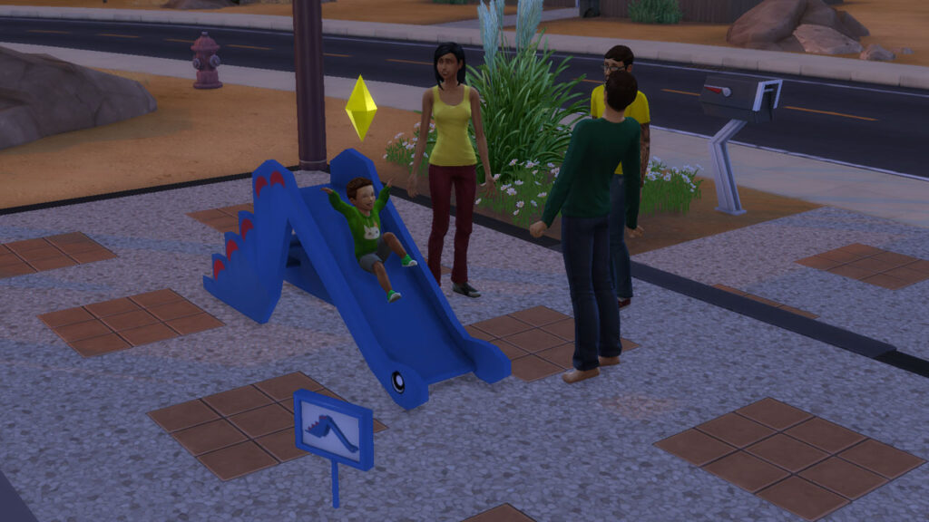 toboggan dinosaure pour enfants