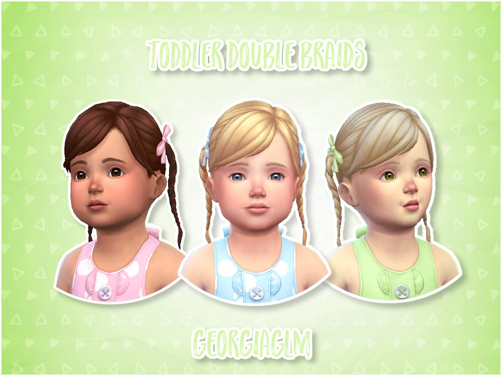 CHEVEUX DE TOUT-PETIT SIMS 4 AVEC DES NOEUDS