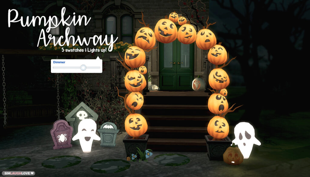 décorations d'Halloween de sims 4 cc