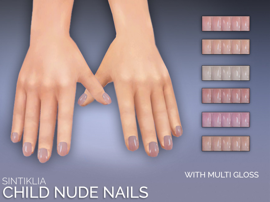 ongles nude simples pour enfants