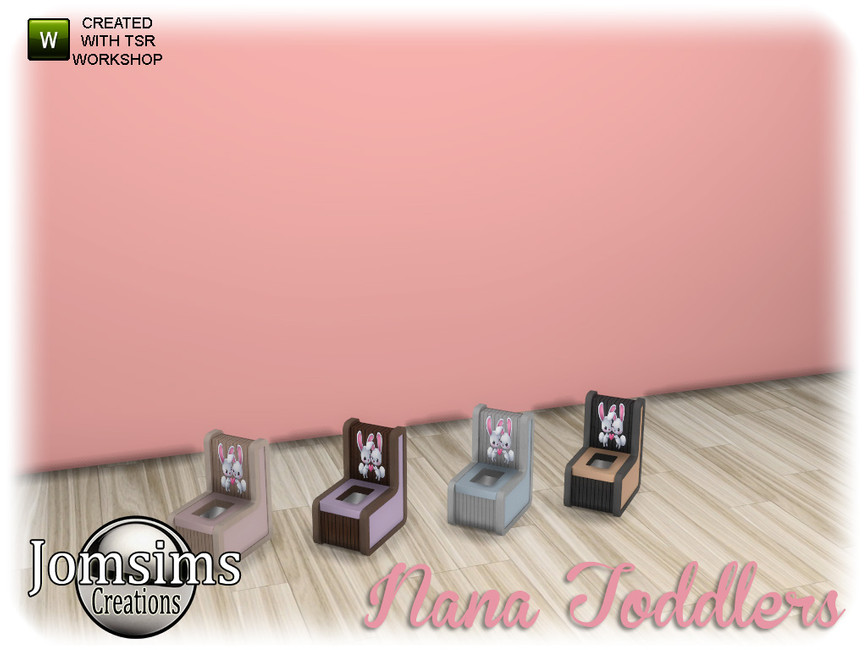 pot pour tout-petits Sims 4 avec des lapins