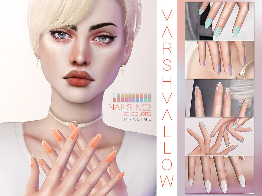 ongles guimauve