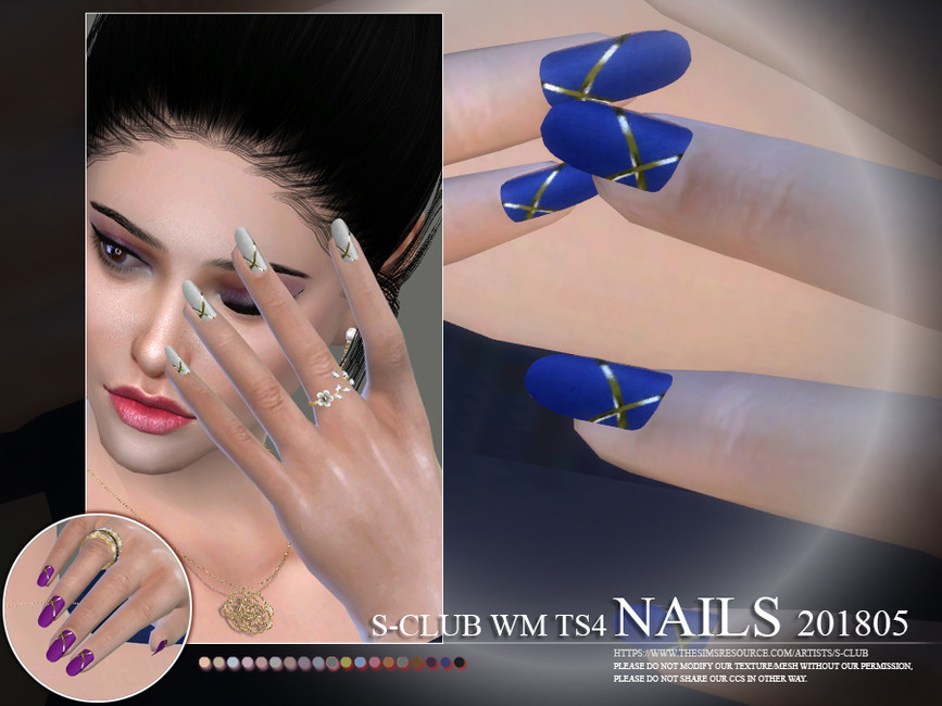 ongles de couleurs vives avec des lignes dorées