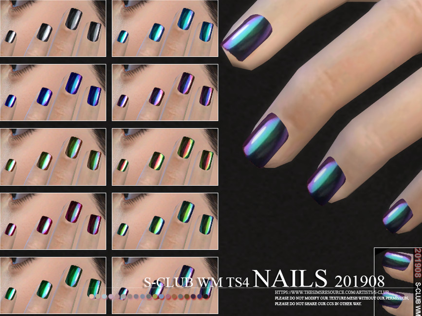 ongles chromés