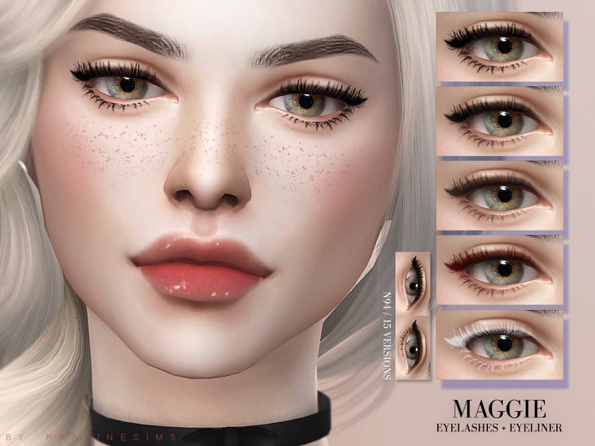 sims 4 cc cils avec eyeliner