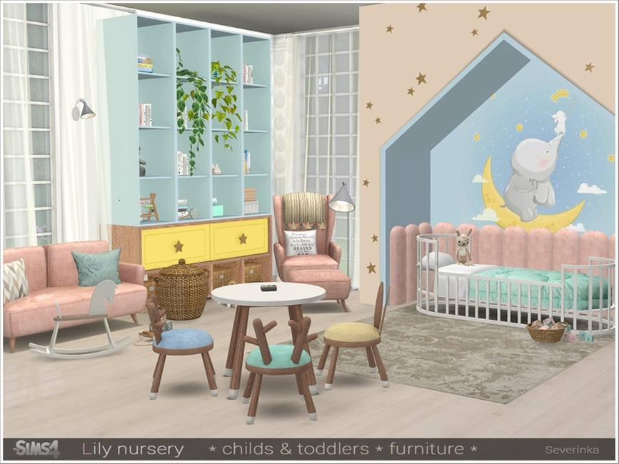 ensembles de chambre de bébé sims 4 cc
