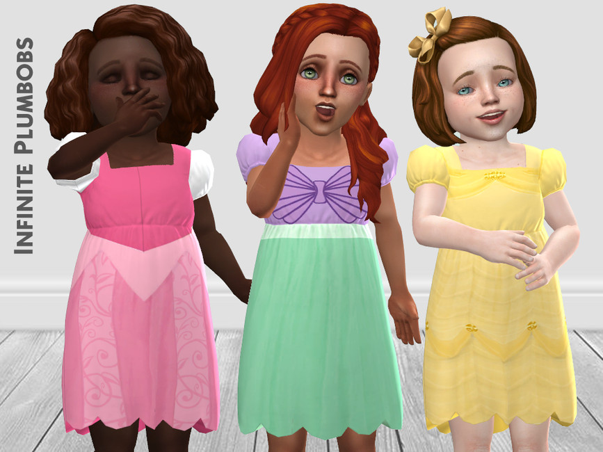 costumes de robes de princesse pour tout-petits
