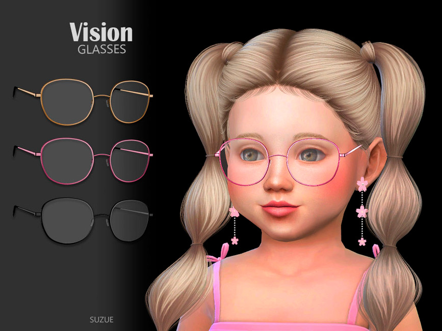 cc de lunettes pour les bambins de Sims 4