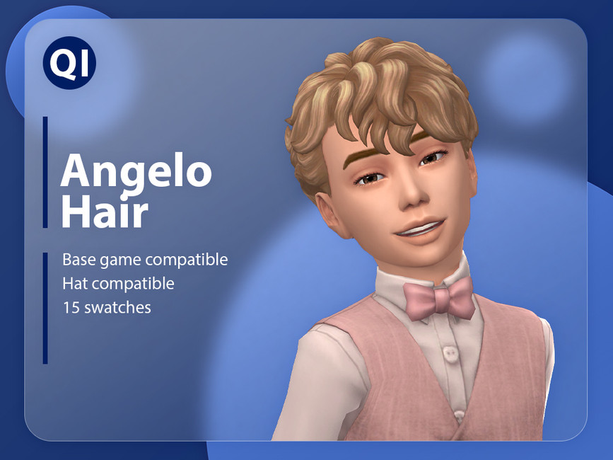Un sim souriant aux cheveux blonds qui porte une tenue formelle rose complète avec un gilet et un nœud papillon.