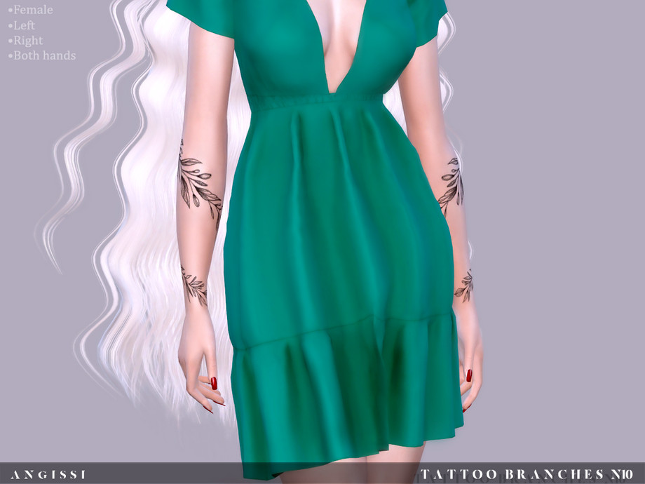 branches autour du bras sims 4 cc