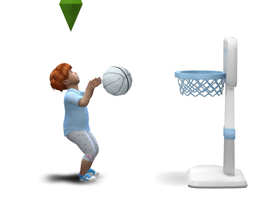 tout-petit frappé par un ballon de basketball